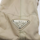 PRADA Chain Tote Bag Nylon White Silver Auth mr1398-17