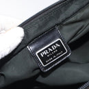 PRADA Shoulder Bag Nylon Black Silver Auth mr1401-18