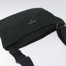 PRADA Shoulder Bag Nylon Black Silver Auth mr1401-6