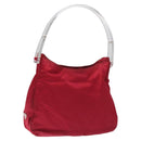 PRADA Hand Bag Nylon Plastic Pink Clear Auth mr1402-1