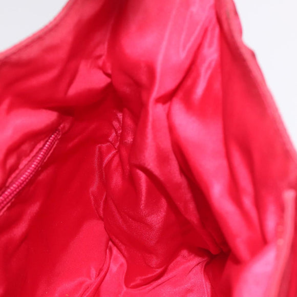 PRADA Hand Bag Nylon Plastic Pink Clear Auth mr1402