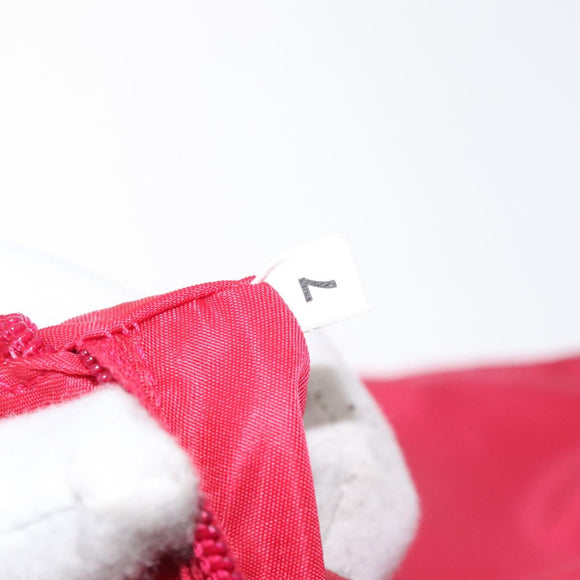 PRADA Hand Bag Nylon Plastic Pink Clear Auth mr1402