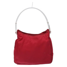 PRADA Hand Bag Nylon Plastic Pink Clear Auth mr1402 - 0