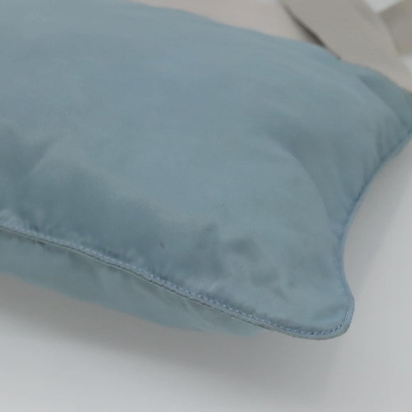 PRADA Shoulder Bag Nylon Blue Silver Auth mr1407