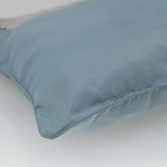 PRADA Shoulder Bag Nylon Blue Silver Auth mr1407