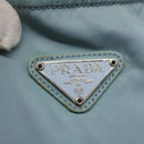 PRADA Shoulder Bag Nylon Blue Silver Auth mr1407-18