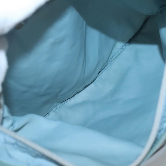 PRADA Shoulder Bag Nylon Blue Silver Auth mr1407