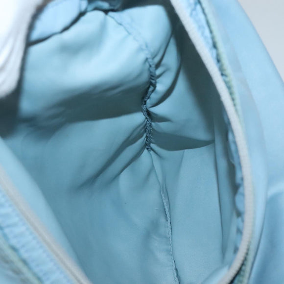 PRADA Shoulder Bag Nylon Blue Silver Auth mr1407