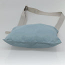 PRADA Shoulder Bag Nylon Blue Silver Auth mr1407-5