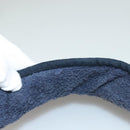 CHANEL Sports Sun Visor Cotton Navy CC Auth mr1413-10