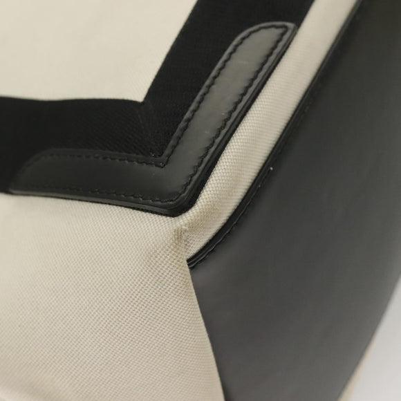 BALENCIAGA Cabas S Tote Bag Canvas White 339933 Auth mr1425