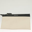 BALENCIAGA Cabas S Tote Bag Canvas White 339933 Auth mr1425-19