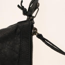 BALENCIAGA City Shoulder Bag Leather Black Auth mr1426-9