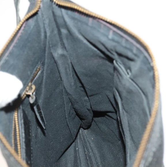 BALENCIAGA City Shoulder Bag Leather Black Auth mr1426