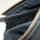 BALENCIAGA City Shoulder Bag Leather Black Auth mr1426-12