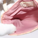 Christian Dior Trotter Canvas Shoulder Bag PVC Pink Auth mr1430-19