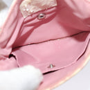 Christian Dior Trotter Canvas Shoulder Bag PVC Pink Auth mr1430-12