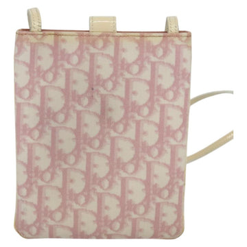 Christian Dior Trotter Canvas Shoulder Bag PVC Pink Auth mr1430 - 0
