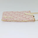 Christian Dior Trotter Canvas Shoulder Bag PVC Pink Auth mr1430-4