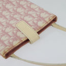 Christian Dior Trotter Canvas Shoulder Bag PVC Pink Auth mr1430-6
