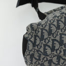 Christian Dior Trotter Canvas Shoulder Bag Navy Silver Auth mr1433-10