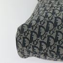 Christian Dior Trotter Canvas Shoulder Bag Navy Silver Auth mr1433-12