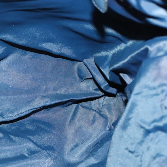 Christian Dior Trotter Canvas Shoulder Bag Navy Silver Auth mr1433