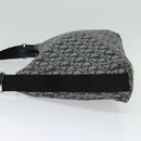 Christian Dior Trotter Canvas Shoulder Bag Navy Silver Auth mr1433-4