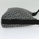 Christian Dior Trotter Canvas Shoulder Bag Navy Silver Auth mr1433-5