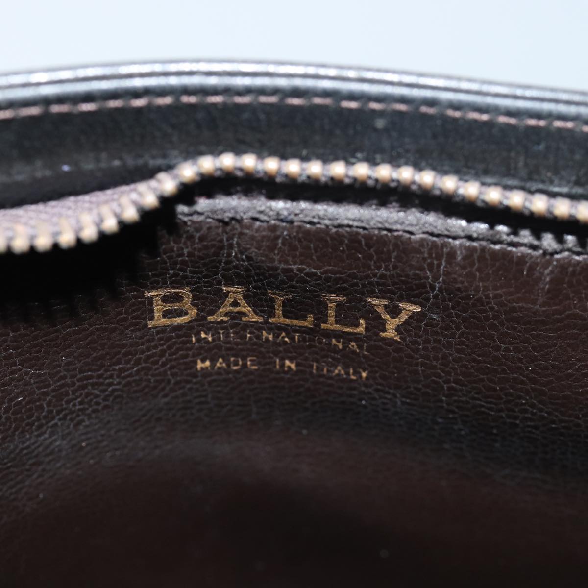 BALLY Hand Bag Leather 3Set Black Beige Brown Auth mr144