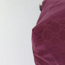 GUCCI GG Canvas Guccissima Hand Bag Nylon 2way Pink Silver 387067 Auth mr1442-15