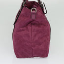 GUCCI GG Canvas Guccissima Hand Bag Nylon 2way Pink Silver 387067 Auth mr1442-3