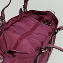 GUCCI GG Canvas Guccissima Hand Bag Nylon 2way Pink Silver 387067 Auth mr1442-6