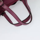 GUCCI GG Canvas Guccissima Hand Bag Nylon 2way Pink Silver 387067 Auth mr1442-7