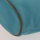 HERMES Panier Plage GM Tote Bag Canvas Blue Silver Auth mr1445-14