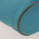 HERMES Panier Plage GM Tote Bag Canvas Blue Silver Auth mr1445-15