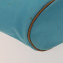 HERMES Panier Plage GM Tote Bag Canvas Blue Silver Auth mr1445-9