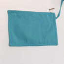 HERMES Panier Plage GM Tote Bag Canvas Blue Silver Auth mr1445-19