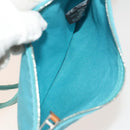 HERMES Panier Plage GM Tote Bag Canvas Blue Silver Auth mr1445-20