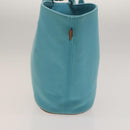 HERMES Panier Plage GM Tote Bag Canvas Blue Silver Auth mr1445-3