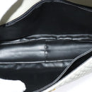 BALLY Quilted Chain Shoulder Bag Leather Beige Gold Auth mr1446-11