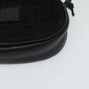 FENDI Zucca Canvas Shoulder Bag Black Gold Auth mr1448-14