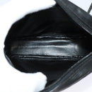 FENDI Zucca Canvas Shoulder Bag Black Gold Auth mr1448-12