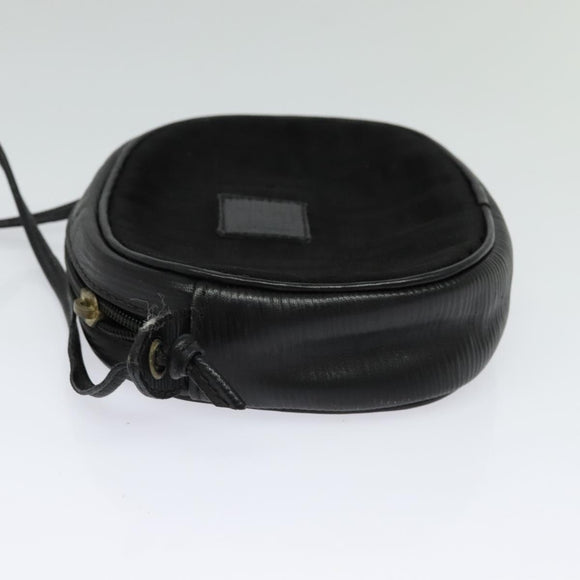 FENDI Zucca Canvas Shoulder Bag Black Gold Auth mr1448