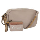 Chloe Shoulder Bag Leather Pink Gold Auth mr1456-1