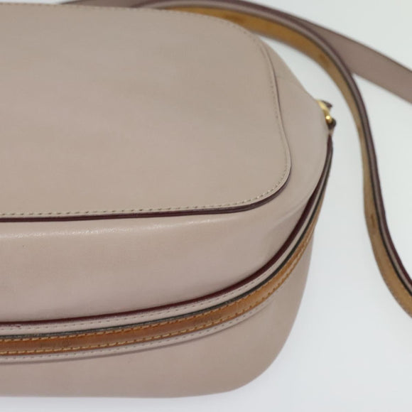 Chloe Shoulder Bag Leather Pink Gold Auth mr1456