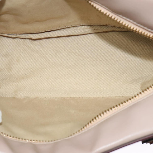 Chloe Shoulder Bag Leather Pink Gold Auth mr1456