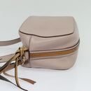 Chloe Shoulder Bag Leather Pink Gold Auth mr1456-3