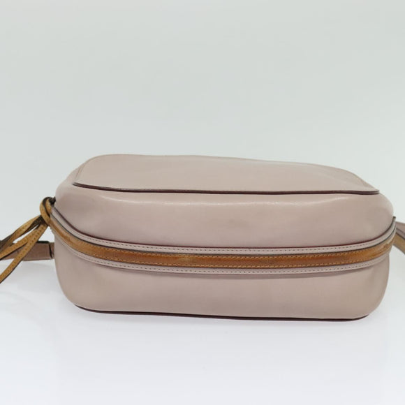 Chloe Shoulder Bag Leather Pink Gold Auth mr1456