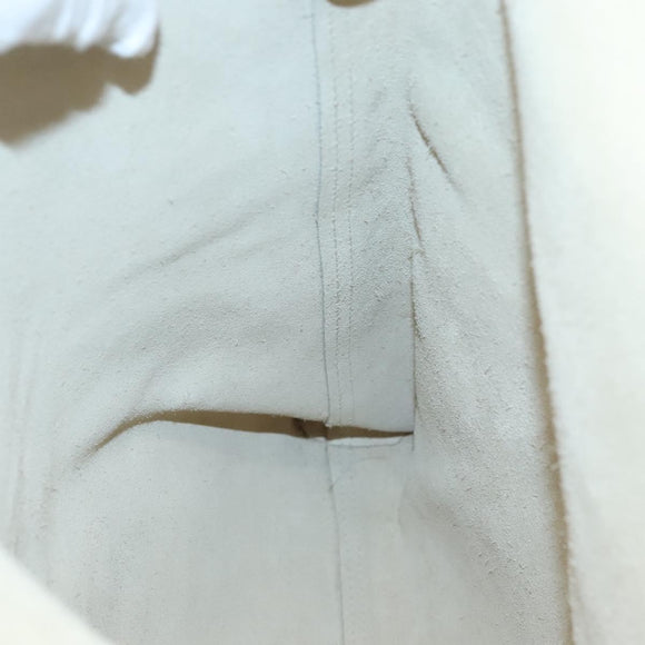 GUCCI Web Sherry Line Tote Bag Leather Ivory 572768 Auth mr1460